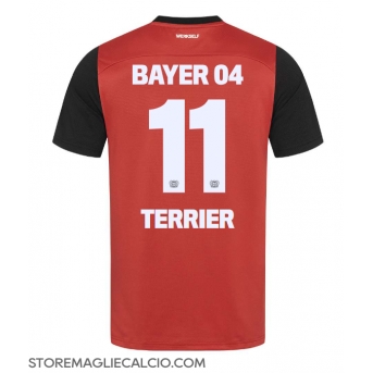 Bayer Leverkusen Martin Terrier #11 Maglia Gara Casa Repliche 2024-25 Maniche Corte